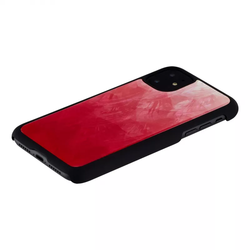 iKins išmaniojo telefono dėklas, skirtas iPhone 11 — Pink Lake su juodais akcentais