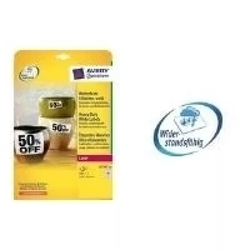 Avery Heavy Duty Laser Labels L4716 - poliesteris - nuolatiniai klijai - padengtas - balta - 30 mm apvalios 960 etiketė (-ės) (20 lapų x 48) etiketė (L4716-20)