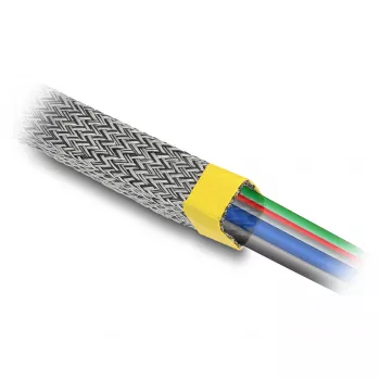 Kabelių įvorė DeLOCK 20940 juoda sidabrinė 2 cm vidinis skersmuo
