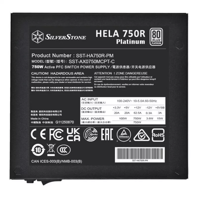 Maitinimo blokas SidabrinėStone HELA 750R 750 W