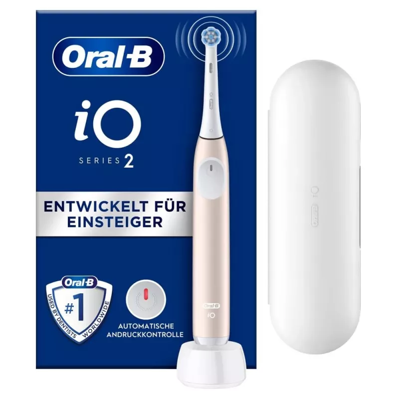 Oral-B 2 iO Suaugusiems Vibracinis dantų šepetėlis Rožinis, Baltas