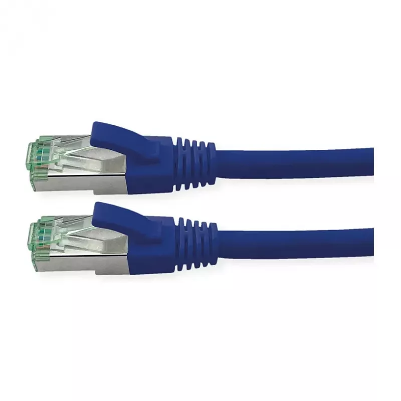 ROLINE RM komutacinis kabelis Cat.6A S/FTP (PiMF), mėlynas, 1,5 m