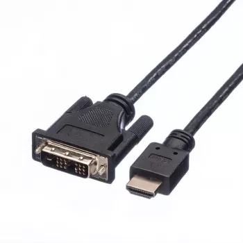 ROLINE Adapter kabelis HDMI to DVI-D (Single Link) - 1,5m - Juoda (11.04.5516)
