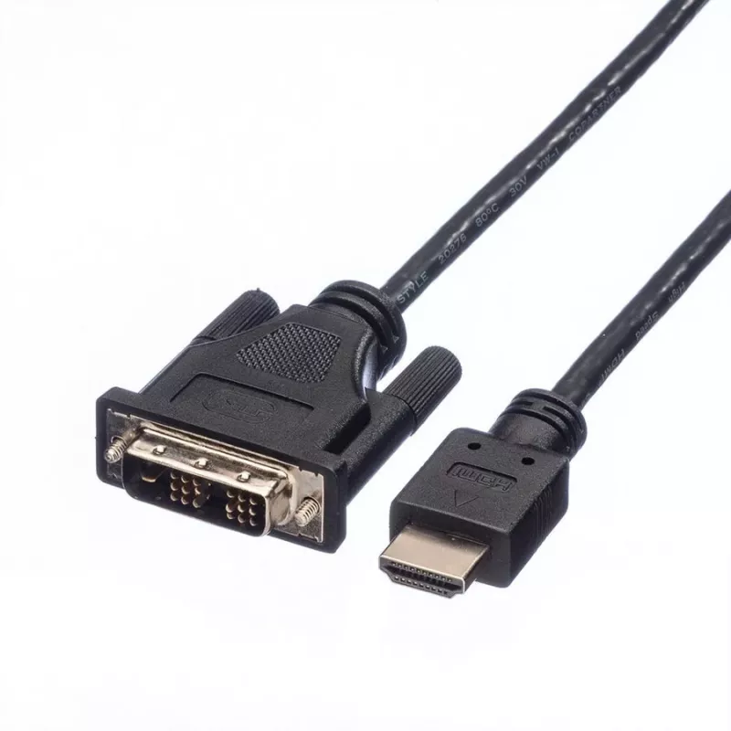 ROLINE Adapter kabelis HDMI to DVI-D (Single Link) - 1,5m - Juoda (11.04.5516)