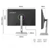 JAPANNEXT JN-I270FHD200F-HSP kompiuterio monitorius 68,6 cm (27 colių) 1920 x 1080 pikselių Full HD LED Sidabrinis