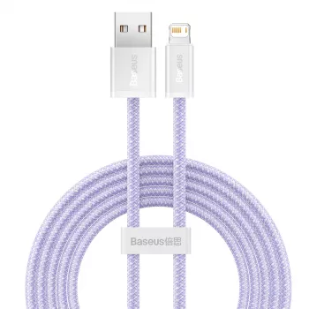 Baseus Dynamic laidas USB į Lightning, 2,4A, 2m (violetinis)