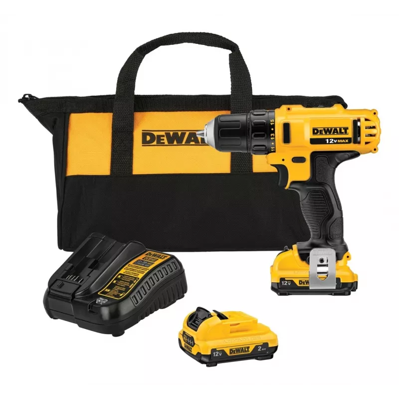 DeWALT DCD Belaidis gręžtuvas-suktuvas 10,8 V Li-Ion, be rakto, Euro kištukas