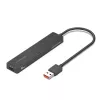USB 3.2 Gen 2 5-in-1 kelių prievadų šakotuvas Vention CHOBB — 5 prievadai (4× USB 3.2 Gen 2 Type-A, 1× USB 3.2 Gen 1 Type-A), 0,15 m, ABS, juodas