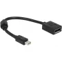 DisplayPort laidas DeLOCK 65554 Mini DisplayPort 0,21 m juodas