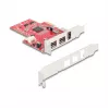 DeLOCK 90738 PCIe FireWire adapteris, vidinis IEEE 1394, raudonas