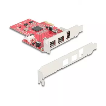 DeLOCK 90738 PCIe FireWire adapteris, vidinis IEEE 1394, raudonas