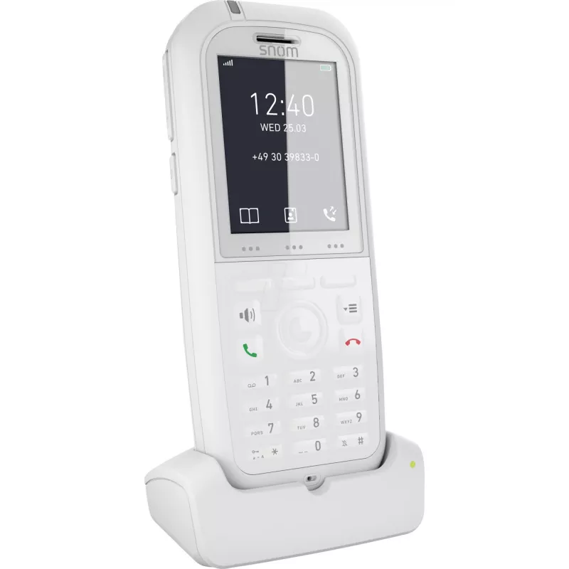 Snom M90 DECT belaidis telefono ragelis Skambintojo ID Baltas