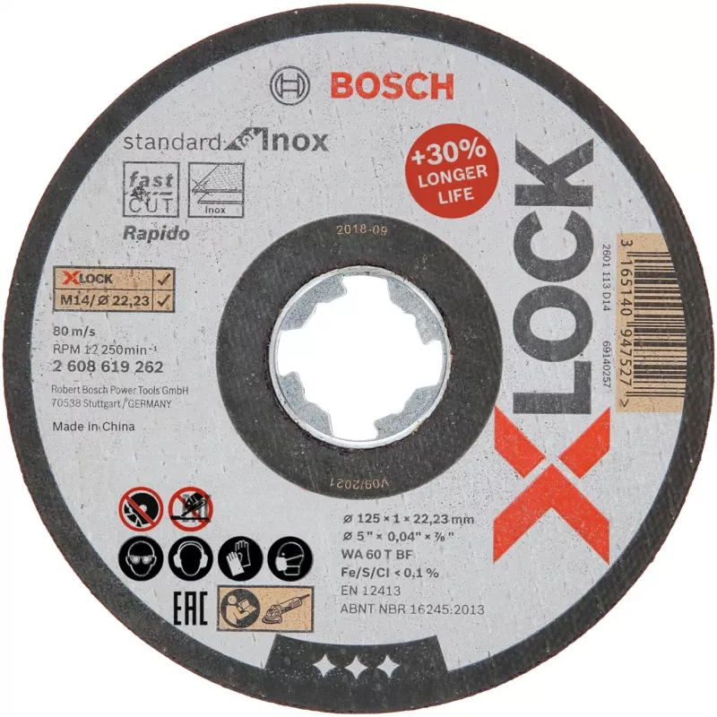 Bosch 2 608 619 262 kampinio šlifuoklio priedas Pjovimo diskas