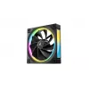 DeepCool FL12R 120mm ARGB korpuso ventiliatoriai, 3 vnt., juodi