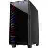 Korpusas INTER-TECH X-608 INFINITY MICRO, microATX, RGB, priekinis ir šoninis grūdintas stiklas, be PSU