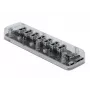 USB šakotuvas DeLOCK 64088 permatomas USB 3.2 Gen 1 Micro-B