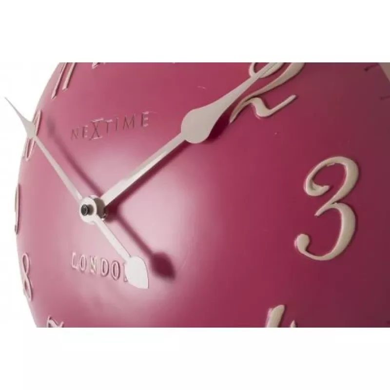 NeXtime klok 3084rz London Arabic, Ø34,5 cm, Sieninis, Rožinis/ Baltas