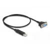DeLOCK USB 2.0 į nuoseklųjį RS-232 adapteris 50 cm FTDI juodas