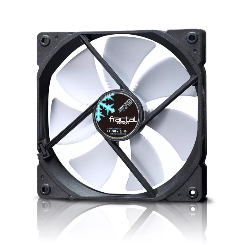 Fractal Design Dynamic X2 14 cm Juoda White ventiliatorius