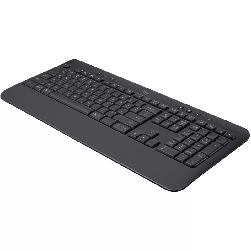 “Logitech Signature K650” - klaviatūra - belaidė - “Bluetooth 5.1” - QWERTY - ispanų - grafito (920-010917)