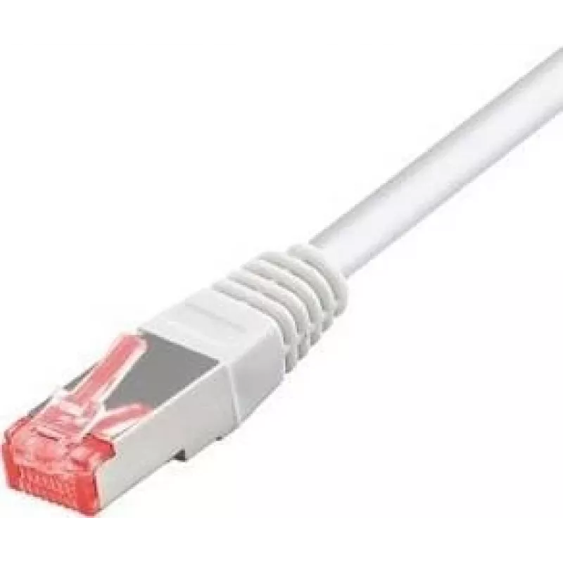Tecline exertis Connect - Patch-Cable - RJ-45 (M) to RJ-45 (M) - 10 m - SSTP-Cable - CAT 6 - Halogen-Free - White (71510W)