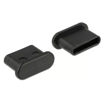 Socket safety cover DeLOCK 64014 USB Type-C Juoda 10 pcs