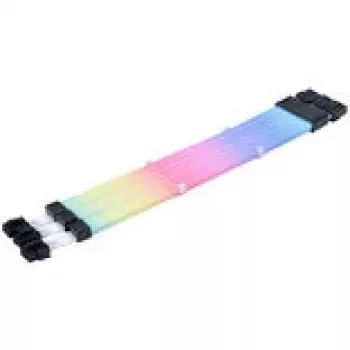 Lian Li Strimer Wireless GPU 3x 8-Pin ARGB maitinimo kabelis PW12-1W — belaidis ARGB GPU maitinimo jungtis (3×8‑kaiščiai)