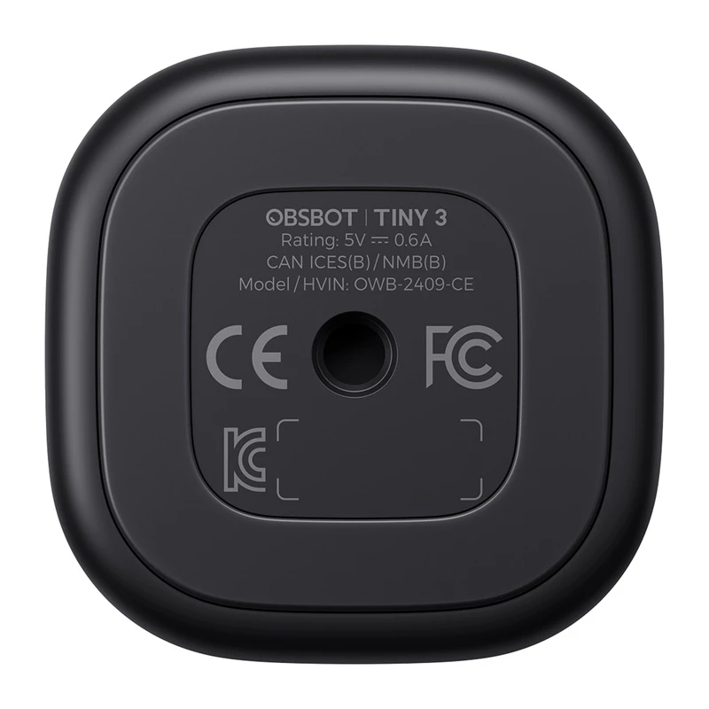 Internetinė kamera Obsbot Tiny 3 PTZ 4K, Obsbot – kompaktiška 4K PTZ kamera, skirta transliacijoms ir konferencijoms