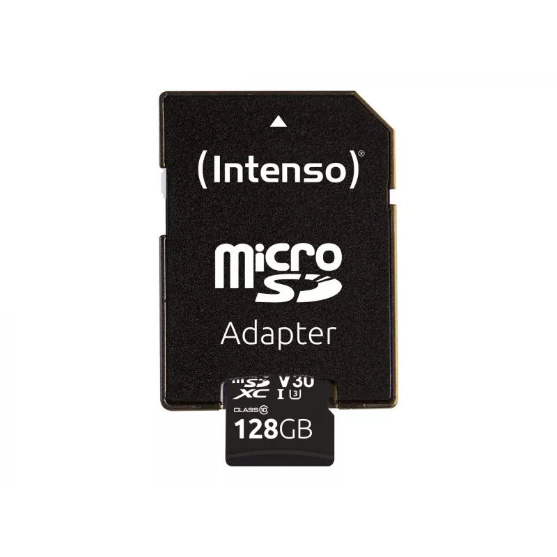 ATMINTIES KORTELĖ MICRO SDXC 128 GB C10/SU ADAPTERIU 3433491 INTENSO