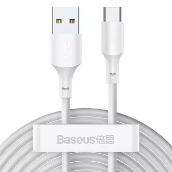 USB kabelis Baseus TZCATZJ-02 1,5 m USB A USB C Baltas