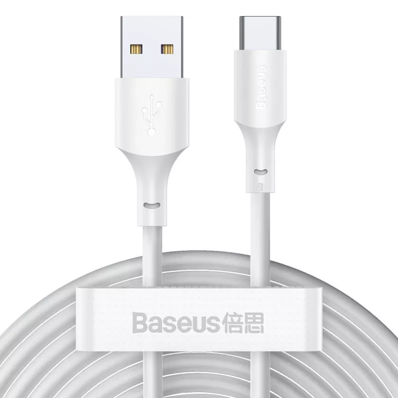 USB kabelis Baseus TZCATZJ-02 1,5 m USB A USB C Baltas