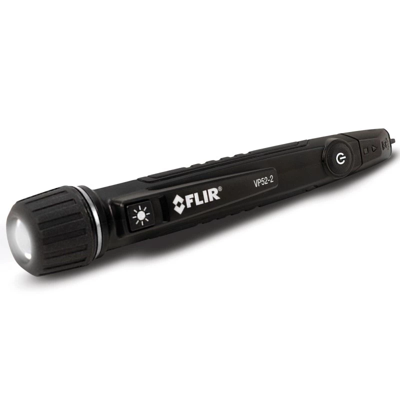 FLIR VP52-2 bekontaktis įtampos testeris CAT IV 1000 V LED, vibracija, garsinis signalas Kišeninis Juodas