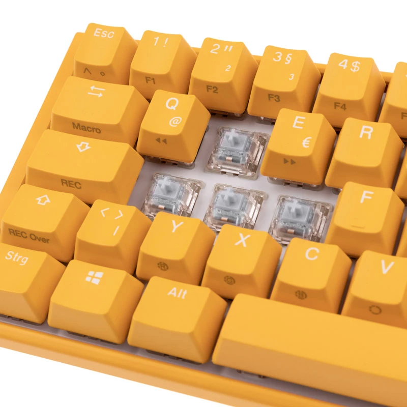 Ducky One 3 SF Geltona klaviatūra, žaidimų, USB, mechaninė, RGB LED