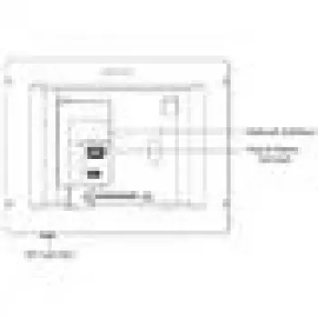 Vaizdo domofonas Hikvision DS-KH8350-TE1 7 colių IPS jutiklinis ekranas, PoE, SIP, MicroSD lizdas, 1024×600, aliuminio korpusas, juodas