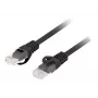 LANBERG Cat6 U/UTP tinklo kabelis PCU6-10CU-0500-BK, RJ-45 į RJ-45, 5 m, juodas