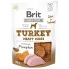 Dog Treats Brit Jerky Turkey Meaty Coins 200 g — funkcinis treniruočių užkandis suaugusiems šunims, baltymai 33%, riebalai 22%