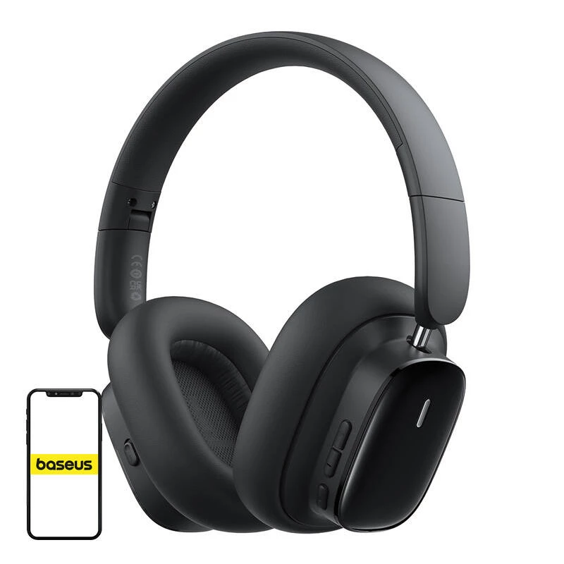 Baseus Bowie H1i ausinės Belaidė galvos juosta Skambučiai / Muzika USB Type-C Bluetooth juoda