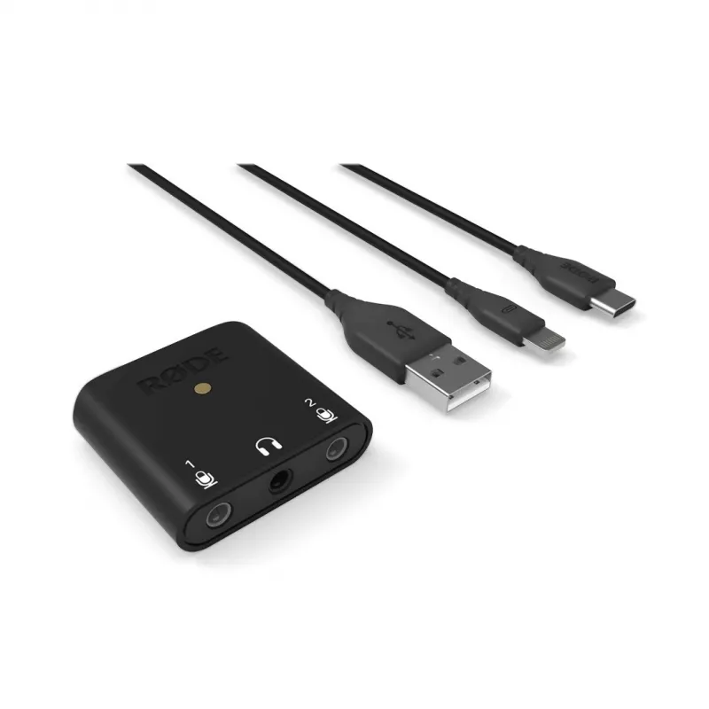 RØDE AI-Micro garso sąsaja Dviejų kanalų 24 bit 48 kHz Juoda