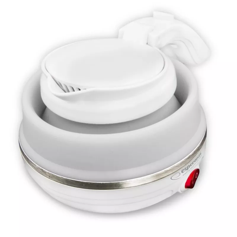 Elektrinis virdulys ESPERANZA EKK023 — 0,5 L, 750 W, balta, nerūdijantis plienas ir plastikas