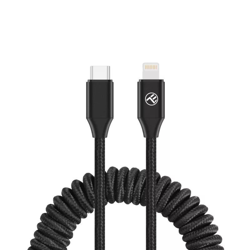 USB-C į Lightning kabelis Tellur TLL155741 1,8 m juodas, palaiko PD 27W