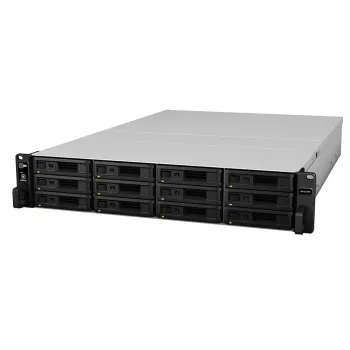 Synology - RX1217 - 2U 12 BAY EXPANSION F - 12x 3.5/2.5 HDD/SSD - 88 x 430.5 x 664 mm - 12.7 kg - 500 W