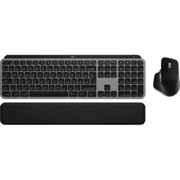 Logitech MX Keys S Combo for Mac, belaidis, DE išdėstymo klaviatūros ir pelės rinkinys, optimizuotas macOS mygtukams ir funkcijoms
