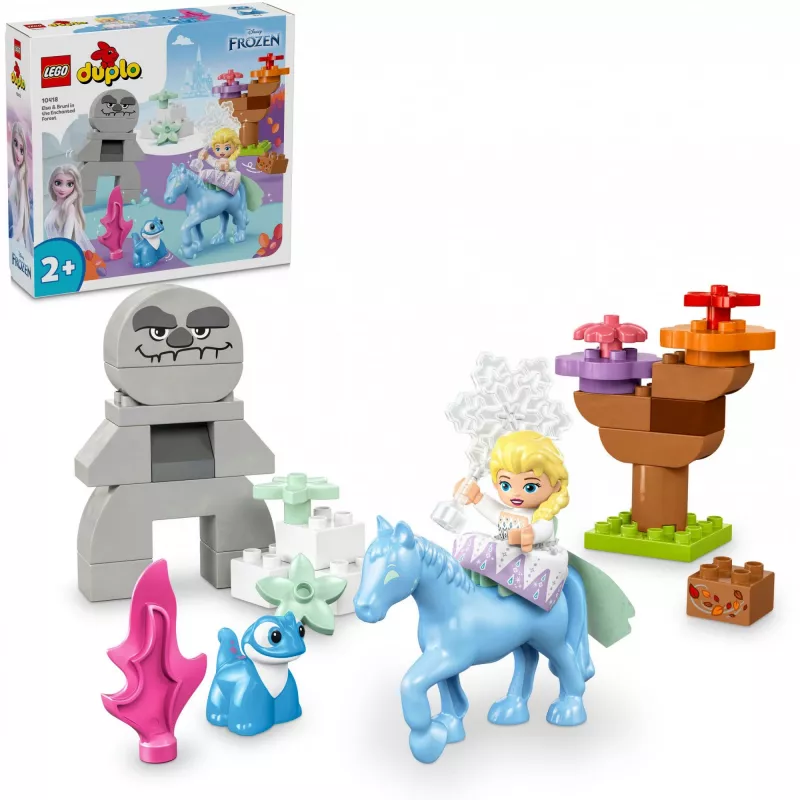LEGO DUPLO žaidimų rinkinys 10418 — Disney Elsa ir Bruni Užburtame miške, 31 detalė, 2+ metų