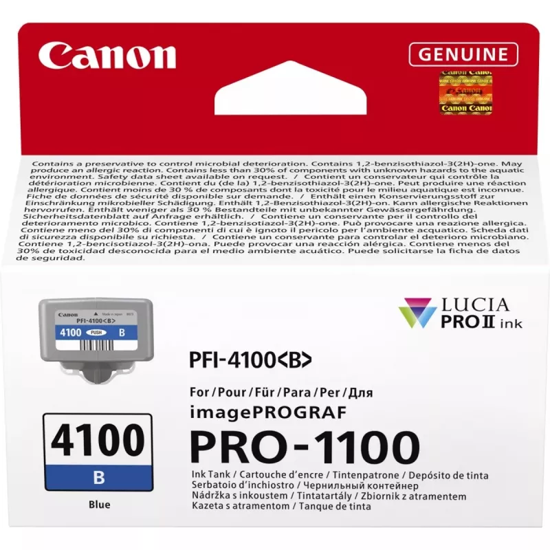 Canon LUCIA PRO II rašalo kasetė, 1 vnt., Originali, Standartinio našumo, Mėlyna