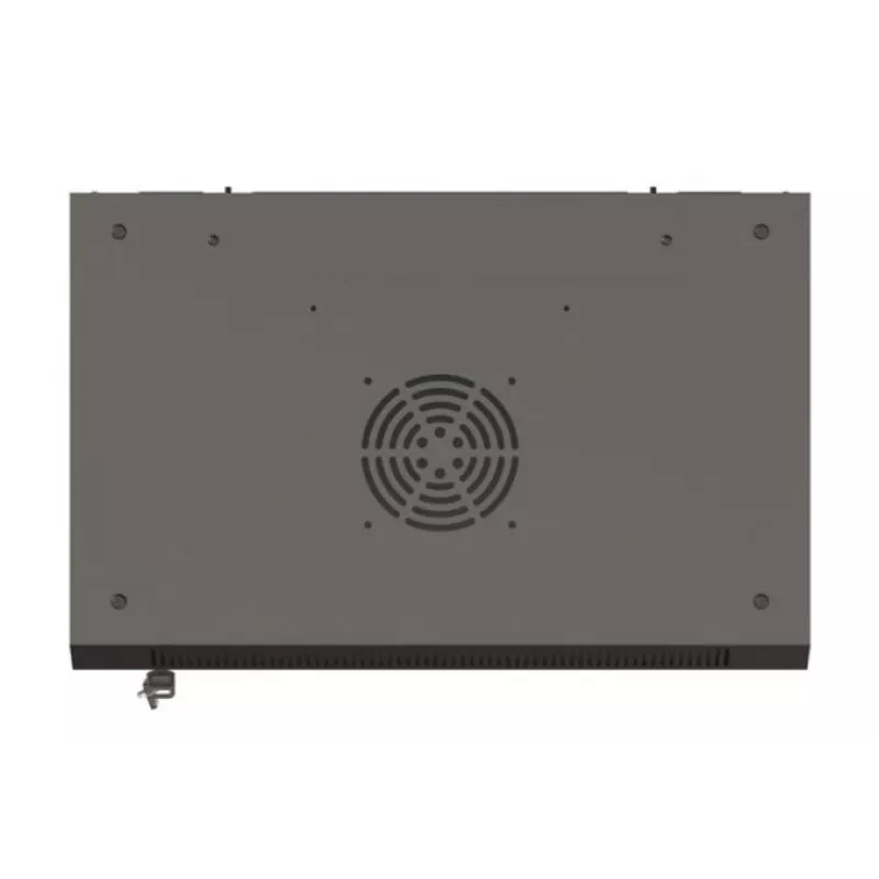 Prie sienos montuojama stovo spinta LANBERG WF03-5304-10B 19 colių 4U juoda, stiklinės durys