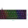 Mechaninė žaidimų klaviatūra Speedlink ATMOS RGB — kompaktiškas išdėstymas, RGB apšvietimas