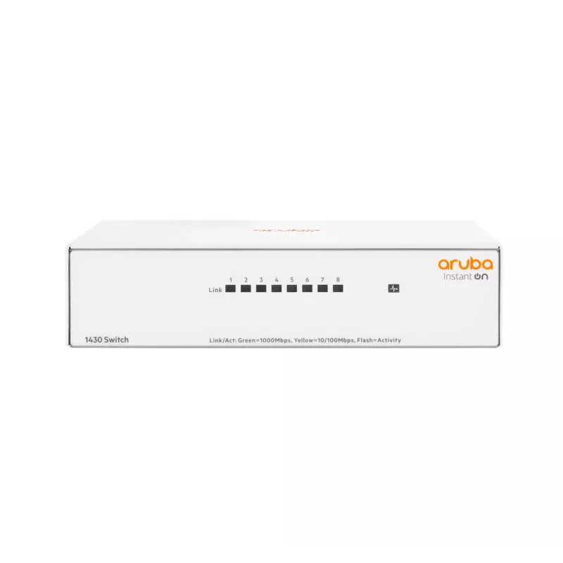 Nevaldomas jungiklis Aruba Instant On 1430 8G L2 Gigabit Ethernet 8 prievadų