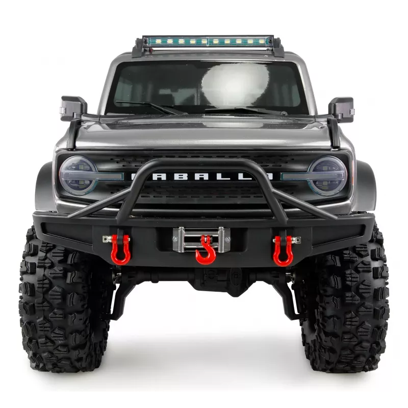 Radijo bangomis valdomas vikšrinis modelis Amewi AMXRock Caballo 4WD 1:10 metalo pilkos spalvos