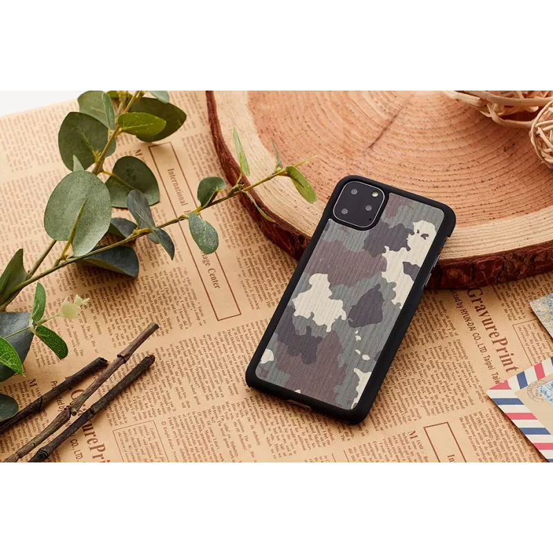 man and wood išmaniojo telefono dėklas, skirtas „iPhone 11 Pro“ — juodas kamufliažinis apsauginis gaubtas