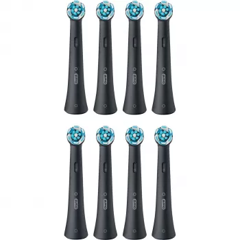 Pakaitinės dantų šepetėlių galvutės Oral-B IOUR8BK 8 vnt., juodos